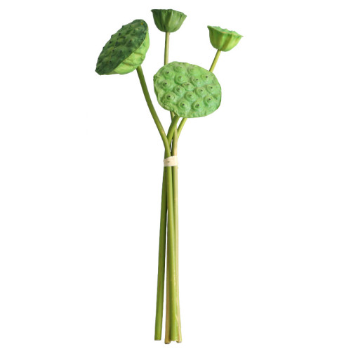 2021Emulation pool decoration flower temple home display floral arrangement handmade PU tie lotus flowers