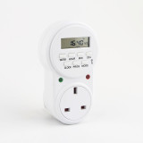 UK Plug Power Socket Timer Switch Energy Saving Adjustable Smart Power Socket Plug