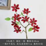 Simulation flower silk flower home  decoration wedding manufacturers wholesale 8 Tiger orchids