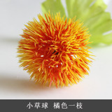 Home furnishing table decoration bottle flower shop small ornaments fresh single branch simulation flower grass ball