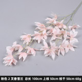 Simulation Oncidium wedding cherry blossom lilac Misty artificial flower wedding auditorium stage ceiling decoration flower