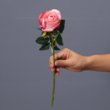 2021 Amazon Hot Sale Artificial Bulgarian Roses Flowers 2 Heads Colorful Artificial Simulation Flower Rose