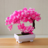 Wholesale Decorative Plastic Trees Home Decorations  Pot Plant Small Shapes Plastic Bonsai Tree