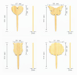 Hot Selling Eco-Friendly gardening flower plant labels High Quality plant bamboo label Outdoor Garden bamboo plant labels