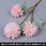 2021Wedding supplies road lead flower arrangement stage flower arrangement decoration ping Pong chrysanthemum simulation flowers