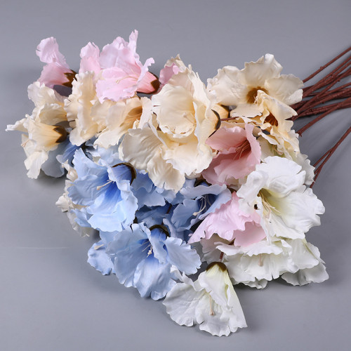 2021Simulation of three morning glory wedding hall road lead hotel home decoration photography props flower material