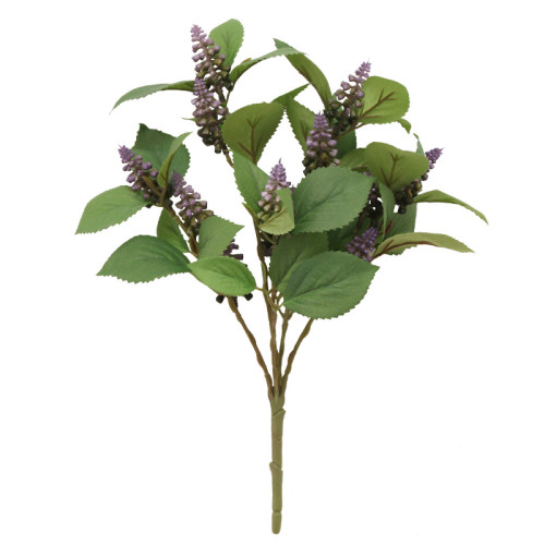 5 heads of perilla leaf bundle plants balcony decoration bottle flower shop table artificial green plants