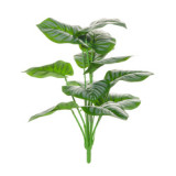 2021BanJiao bundle potted Nordic style home decoration 12 simulated Green Peacock leaves