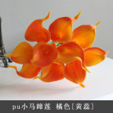 Pu Mini Hand simulation flower home decoration bottle flower photography props ornaments Calla Lily