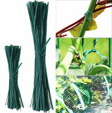 20cm Wholesale In Bulk Coated Garden Binding Wire Green Iron Florist Wire Outdoor Plastic Coated Garden Binding Wire