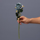 2021 Amazon Hot Sale Artificial Bulgarian Roses Flowers 2 Heads Colorful Artificial Simulation Flower Rose