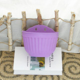 Wholesale Durable Plastic Hanging Basket Planter Flower Pots Decorative Wall Hanging Basket Garden Wall Hanging Basket Decor