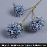 2021Wedding supplies road lead flower arrangement stage flower arrangement decoration ping Pong chrysanthemum simulation flowers