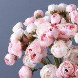 Put the small camellia simulation small dew lotus bride bridesmaids holding flowers home vase arrangement