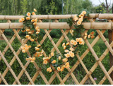 2021Simulated rose vine wall hanging artificial flower mall decorative plastic silk flower vine