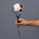 2021 Amazon Hot Sale Artificial Bulgarian Roses Flowers 2 Heads Colorful Artificial Simulation Flower Rose