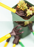 High Quality 3 Pieces Children Mini Garden Tool Home Gardening Tools Plastic Set Indoor Outdoor Plastic Gardening Tool