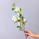 2021New simulation with leaf osmanthus branch home decoration bottle flower artificial green plant