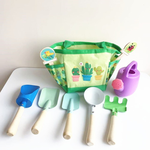 Newborn Children'S Sand Shovel Beach Toy Nine-Piece Outdoor Tool Bag Set Family Interactive Toy Set