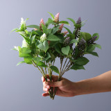 5 heads of perilla leaf bundle plants balcony decoration bottle flower shop table artificial green plants