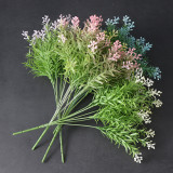 Artificial flower factory home flower arrangement with grass wedding simulation seven fork rice grass