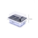 6 cells Plastic Nursery Pots Planting Seed Tray Kit Plant Germination Box with Dome and Base Garden Grow Box Gardening Supplies