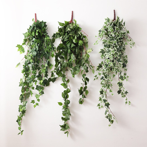 1.3m 18 fork  bundle ivy pig heart vine wall hanging decoration wedding vine green leaf  ivy ivy