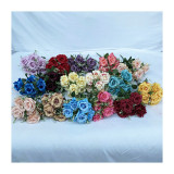7 Fengyan rose flowers simulated green plants potted wedding hall decorative flowers indoor table decorations