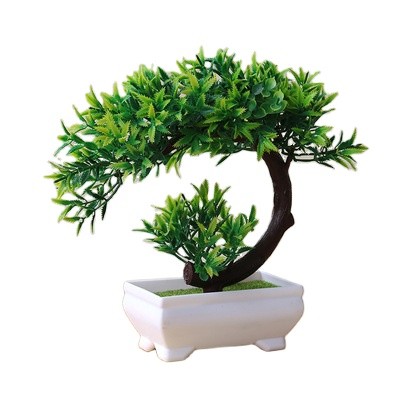 Wholesale Decorative Plastic Trees Home Decorations  Pot Plant Small Shapes Plastic Bonsai Tree