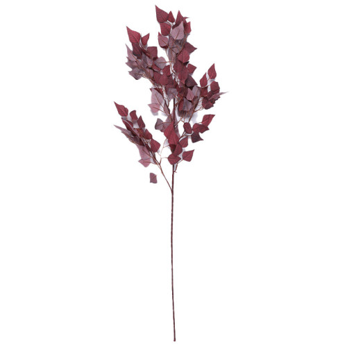 Factory wholesale simulation green birch leaf engineering garden decoration wedding flower arrangement