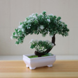 Wholesale Decorative Plastic Trees Home Decorations  Pot Plant Small Shapes Plastic Bonsai Tree