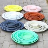Wholesale Round Shaped Colorful Plant Saucer Floor Protection Home Plant Saucer Plastic Decoration Garden Plant Pot Saucer