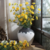 18 simulated lilac chrysanthemum silk flower wedding dress up artificial flowers and bottle flowers on the home table