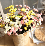 2021 PE rubber silk flower wholesale home decoration European 15 simulation flower rose