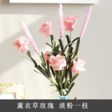 2021Simulation flower ornaments decoration home decoration wedding manufacturers wholesale PE lavender rose