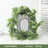 Vine green plant ceiling wall hanging green leaf plastic flowers wedding simulation Eucalyptus rattan