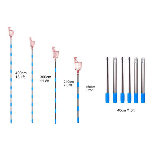 Durable Popular Garden Outdoor Adjustable Stainless Steel Fruit Picking Machine Fruit Picking Tools Fruit Picker