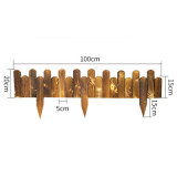 Thickened High Quality Bendable Garden Anticorrosive Wooden Fence Picket Fence Wood Decorative Garden Fences