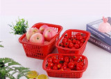 Hot Selling Design Plastic Vegetable Fruit Storage Trays Baskets Plastic Food Baskets Handwork Fruit Storage Baskets
