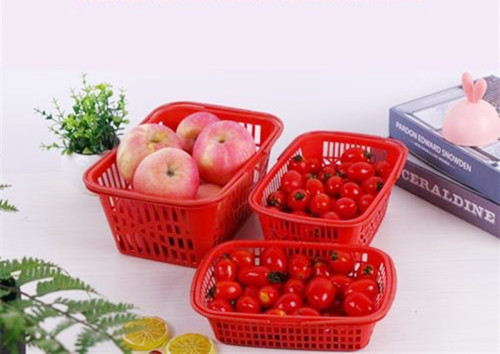 Hot Selling Design Plastic Vegetable Fruit Storage Trays Baskets Plastic Food Baskets Handwork Fruit Storage Baskets