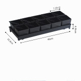 Wholesale Succulentplant Nursery Plastic Seeding Creative And Breathable Flowerpot With Tray Sets
