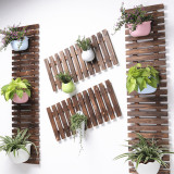 Hanging Wall Wooden Flower Stand High Quality Wooden Shelf Flower Home Decoration Wooden Wall Shelf