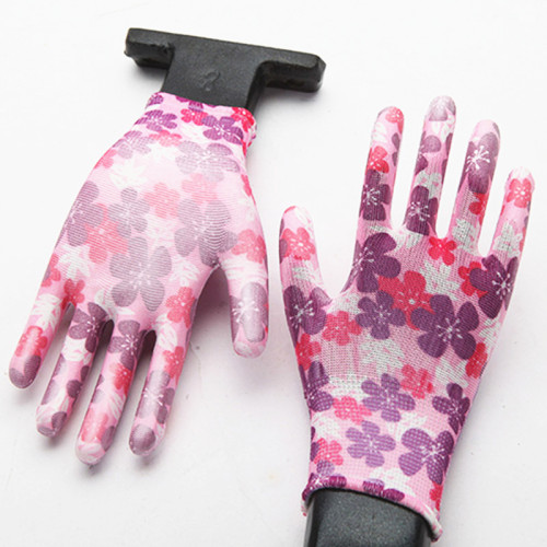High Quality PU Garden Gloves Flower Gardening Gloves Custom Garden Gloves For Women