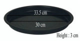 Black Thick Plastic Flowerpot Drip Tray Plant Pot Saucer Flowerpot Chassis Tray For Fleshiness Planter Garden Balcony