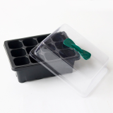 12 Cells Nursery Trays With Dome Three-piece Set For Succulent Planter Flower Garden Tool