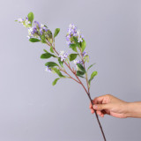 2021New simulation with leaf osmanthus branch home decoration bottle flower artificial green plant
