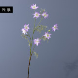 Artificial flower home wedding stage decoration simulation flower silk flower single 3-fork Clematis