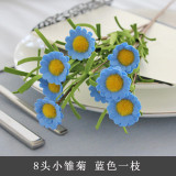 8 imitation flower daisies rural home PE rubber silk flower manufacturer wholesale