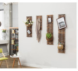 Hanging Wall Wooden Flower Stand High Quality Wooden Shelf Flower Home Decoration Wooden Wall Shelf
