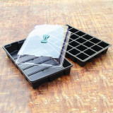 24 Cells Home Garden Seeds Flowers Plants Tray Seeding Tray Nursery Tray Planting Kit Wholesale Plastic Nursery Pots